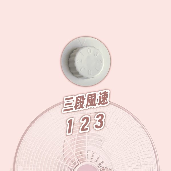 上元16吋內旋循環立扇-玫瑰金 HY-1629：圖片 8