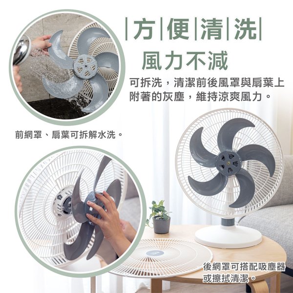 大家源14吋桌立兩用扇 TCY-851403：圖片 13
