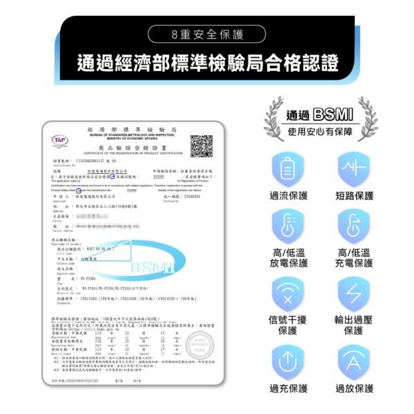 WONDER多功能旅行插頭帶線22.5W快充20000mAh行動電源 WA-P15BA：圖片 8