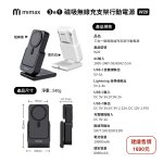 【米覓mimax】三合一磁吸無線充支架10000mAh自帶插頭行動電源 W20：圖片 16