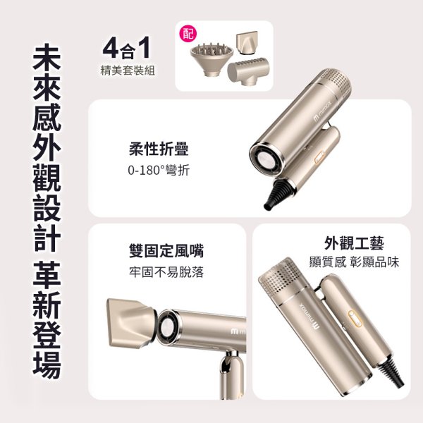 米覓mimax高速摺疊負離子吹風機 XD-S901CFJ01：圖片 15