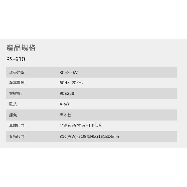 書桌式喇叭 PS-610：圖片 3