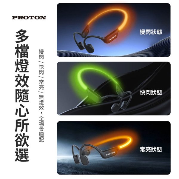 【PROTON 普騰】炫光燈帶傳導藍牙耳機 CS15：圖片 4