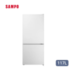 SAMPO 聲寶 117公升 星漾美滿日式美型變頻雙門冰箱 SR-F12GD