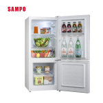 SAMPO 聲寶 117公升 星漾美滿日式美型變頻雙門冰箱 SR-F12GD：圖片 2